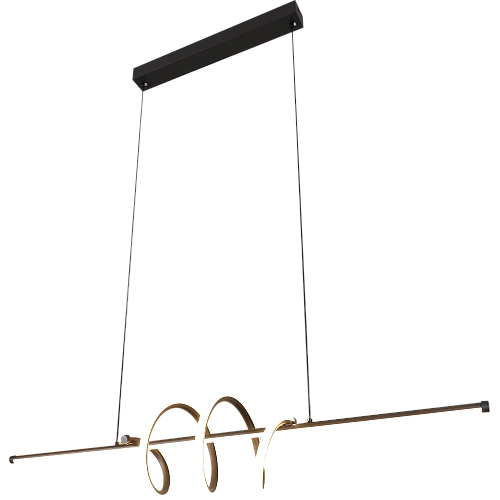 علاقي مودرن اسود لون الانارة 3اضاءات 30 واط قطر 100 سم