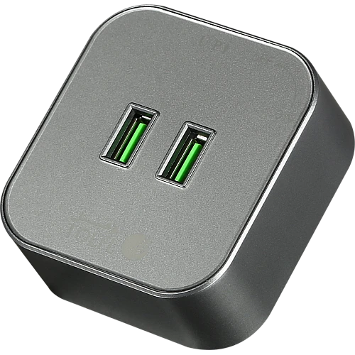 راس فيش مجرى مربع لون جرافيت منفذين USB توفل