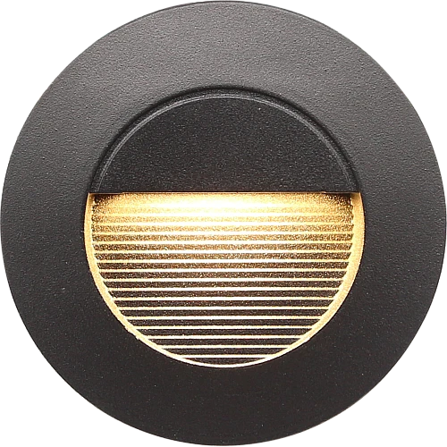 اضاءة درج دفن شكل اسود لون الانارة اصفر 5 واط اضاءة مشرقة وجذابه