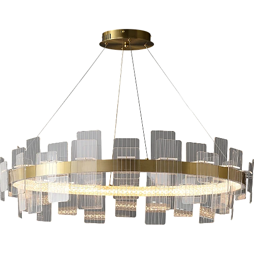 نجف مودرن زيتي 3اضاءات 55 واط قطر 100 سم