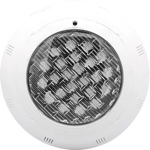 كشاف مسابح لطش ظاهر لون الانارة اصفر 24 واط مقاوم للماء معيار معيار مقاومة للعوامل الخارجية IP68 (يحتاج الى إضافة محول كهربائي خارجي)