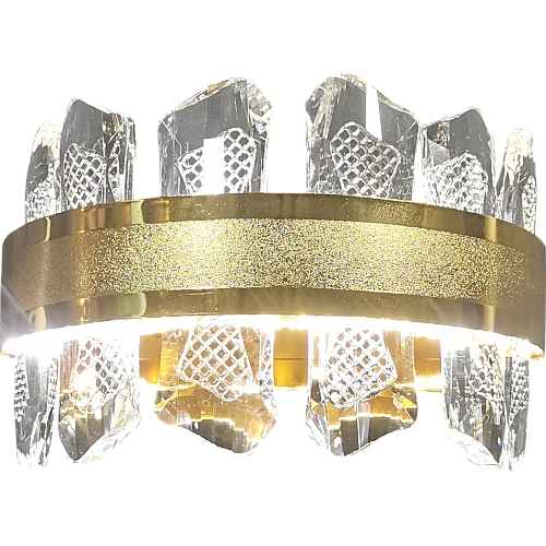 ابليك جداري مودرن ذهبي مع لون الانارة 3اضاءات 12 واط