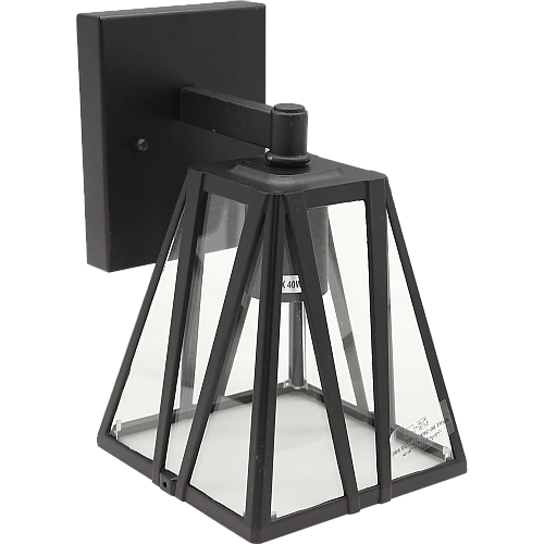  منتج فانوس جداري خارجي اسود مثلث-6182W/BK