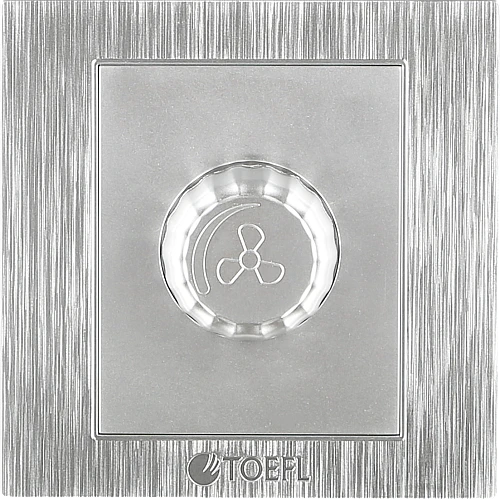 مفتاح دايمر مروحة 300 واط لون فضي توفل