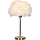  منتج ابجورة مصباح طاولة مودرن شكل ريشي فاخر ومريح للعين لون ذهبي-T/B4832/FGD