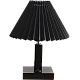  منتج ابجورة مصباح طاولة تصميم فاخر لون الشكل اسود اضاءة راقية وأنيقة-T/C5510/BK