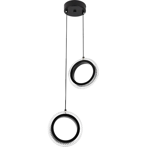 علاقي مجوز حلقتين اسود لون الانارة 3اضاءات 15 واط