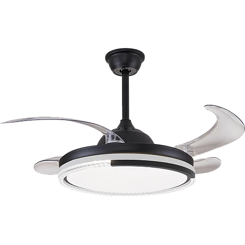  منتج مروحة السقف القابلة للطي اسود لون الانارة 3اضاءات 50 سم-HA/C5289FAN/500BK+3C