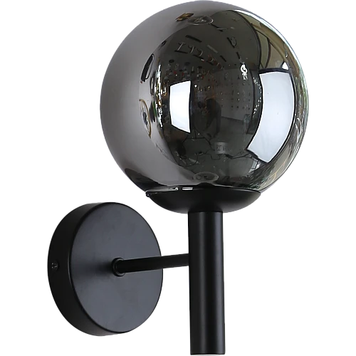 إضاءة راديانت ويف جدارية مفرد اسود مع رمادي E27