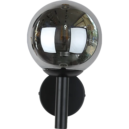 إضاءة راديانت ويف جدارية مفرد اسود مع رمادي E27