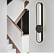 ابليك جداري شكل مستطيل اسود بتصميم راقي يعمل بالبطارية مع اشراقة متعددة الألوان ( كريمي + اصفر + ابيض ).