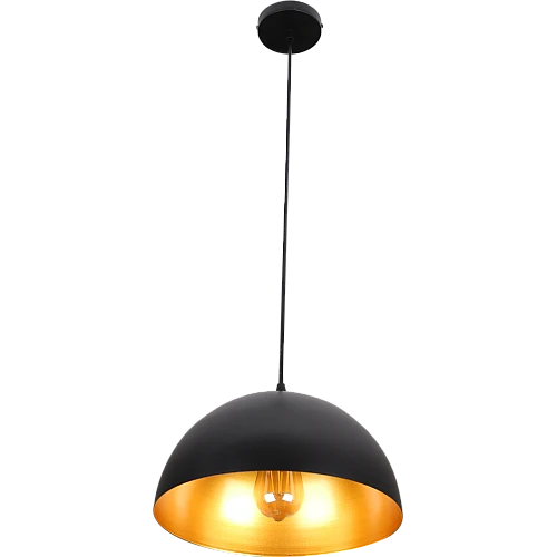 علاقي مودرن اسود مع ذهبي E27*1 لمبة