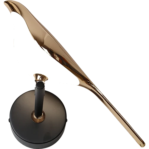 إضاءة جدارية مودرن شكل عصفور اسود مع ذهبي لون الانارة اصفر 7 واط تصميم حديث وعصري مفرد