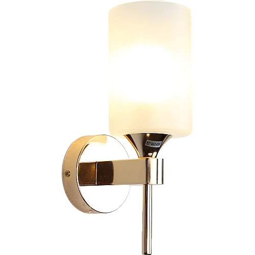 إنارة جدارية و ابليك جداري مودرن لون الشكل ذهبي مع ابيض تصميم فاخر وجميل E27*1 لمبة مفرد