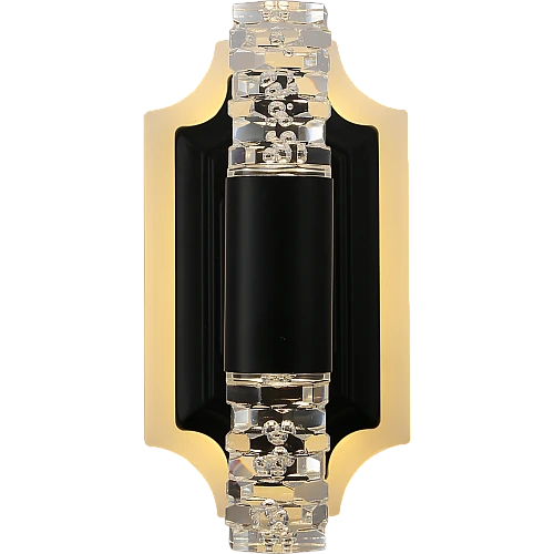  صورة منتج ابليك جداري مودرن اسود لون الانارة 3اضاءات 7 واط موديل WA/C5547/BK+3CO