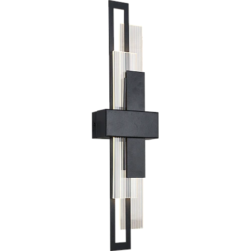 ابليك جداري مودرن اسود لون الانارة اصفر 5 واط قطر 500 ملم