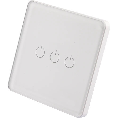 مفتاح ثلاثي ذكي تحكم عن بعد WiFi سهل الاستخدام يعمل باللمس تحكم بالجوال متوافق مع اليكسا وجوجل هوم توفل