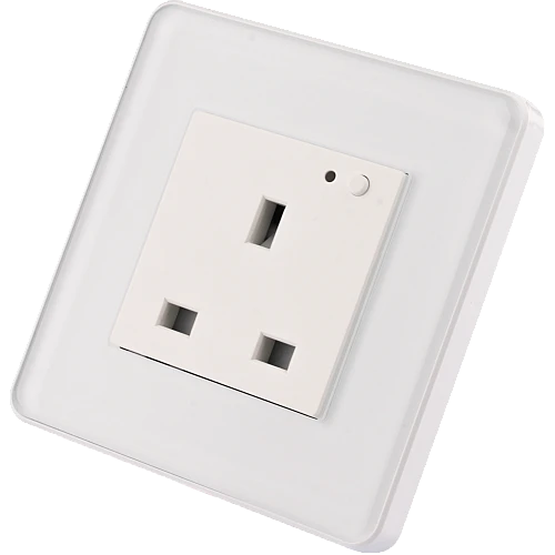 فيش جداري 13 امبير ذكي تحكم عن بعد WiFi سهل الاستخدام يعمل باللمس تحكم بالجوال متوافق مع اليكسا وجوجل هوم توفل