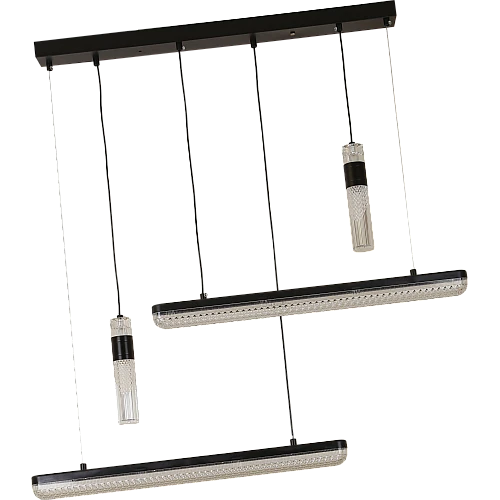 نجف مودرن اسود لون الانارة 3اضاءات 60 واط