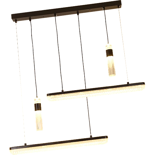 نجف مودرن اسود لون الانارة 3اضاءات 60 واط