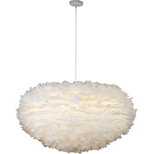 نجف مودرن لون الشكل ابيض تصميم راقي وهادئ ومريح للعينE27*5 . مقاس 80 سم