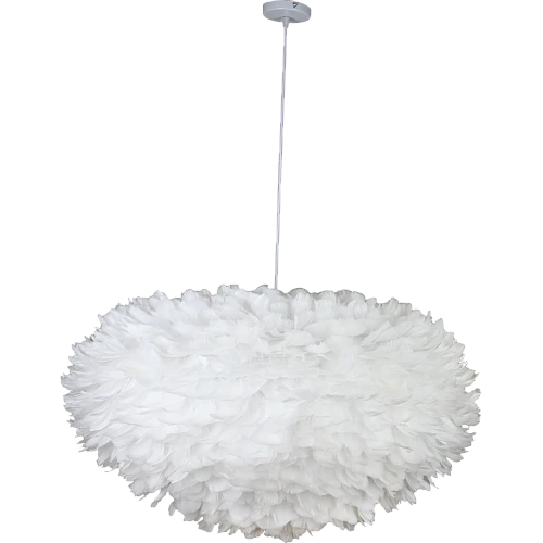 نجف مودرن لون الشكل ابيض تصميم راقي وهادئ ومريح للعينE27*5 . مقاس 80 سم