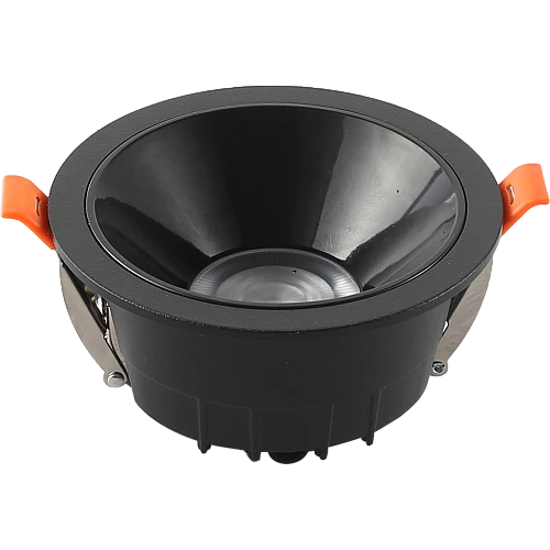 كشاف سبوت لايت مانع للتوهج اسود لون الانارة ابيض 10 سم 12 واط