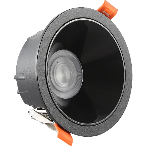 كشاف سبوت لايت مانع للتوهج اسود لون الانارة ابيض 10 سم 12 واط