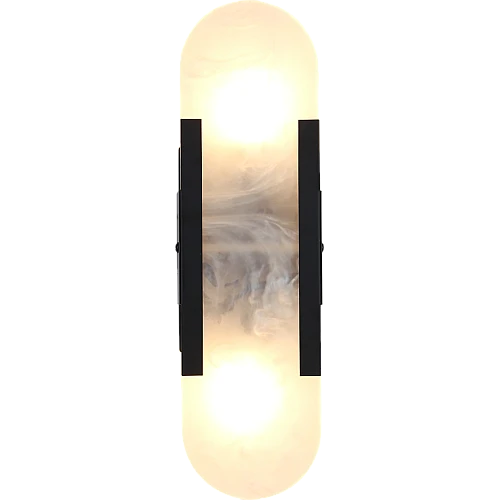 إضاءة راديانس جدارية مودرن مستطيل اسود E14