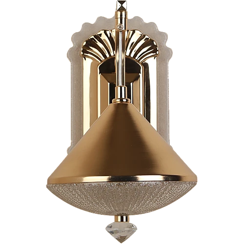 ابليك حائط جداري مودرن ذهبي لون الانارة 3اضاءات 9 واط مفرد