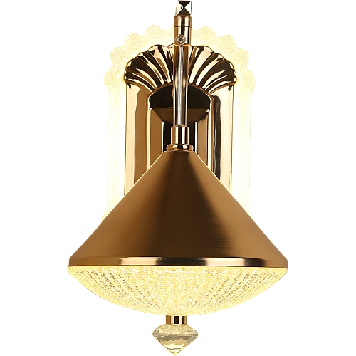 ابليك حائط جداري مودرن ذهبي لون الانارة 3اضاءات 9 واط مفرد