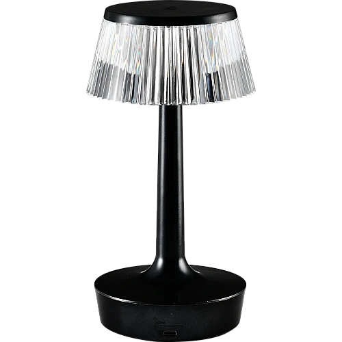  منتج ابجورة لمس اسود مع لون الانارة 3اضاءات تعمل بالبطارية-HU2419/BK+3CO