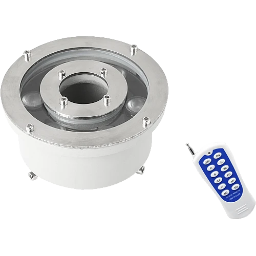 كشاف شلال ملون بدون ريموت مقاس 10 سم ماصورة 3 بوصة معيار مقاومة للعوامل الخارجية IP68 (يحتاج الى إضافة محول كهربائي خارجي) كشاف شلال ملون بدون ريموت مقاس 10 سم ماصورة 3 بوصة معيار مقاومة للعوامل الخارجية IP68 (يحتاج الى إضافة محول كهربائي خارجي)