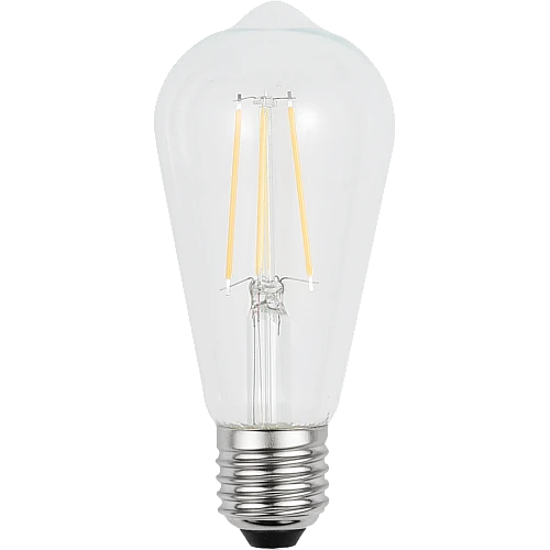 لمبة لون الانارة اصفر مع قزاز شفاف 7 واط LED E27