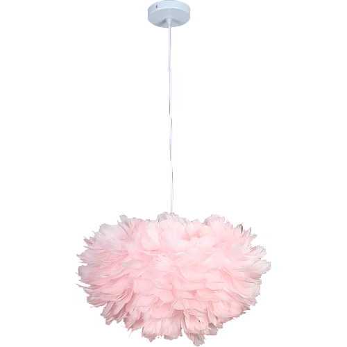 نجف مودرن ريش وردي قطر 40 مفرد E27*1L سم