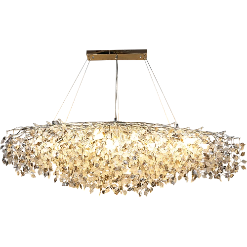 نجف مودرن قطر 160 فضي مع رمادي مع شفاف E14*16L سم