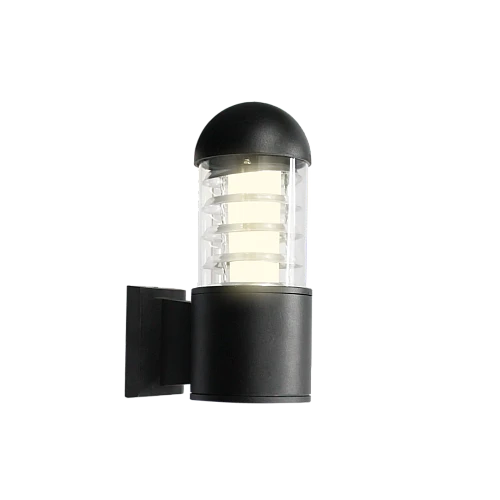  منتج كشاف بوابة اسود مفرد E27 قبة مصنوع من البلاستيك المعالج-9150/1ABS+BK/E27