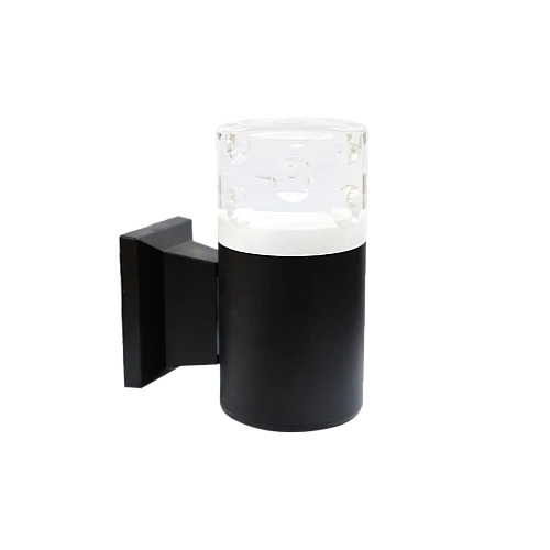  منتج لمبات جداري لكشاف بوابة لون الإنارة أصفر مفرد تصميم جميل ومميز-9460/1X7W/BK+WW