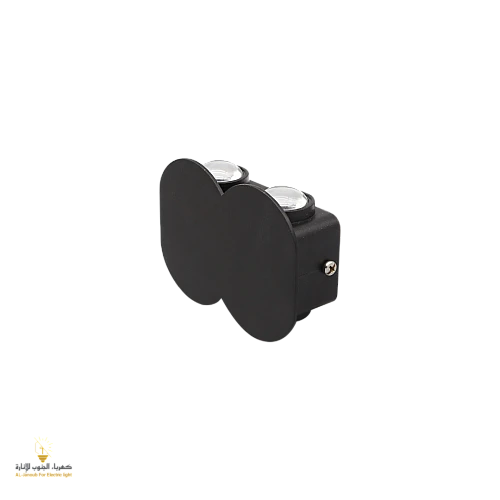  منتج لمبات جداري كشاف بوابه لون الإضاءة اصفر مع متين بإشراقة متميزه 4 واط مصنوع من البلاستيك المعالج-9537/4Y/ABS+BK+WW