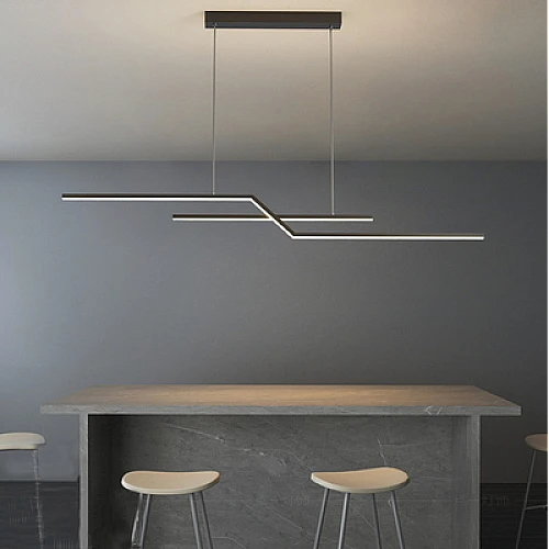 علاقي مودرن اسود لون الانارة 3اضاءات 20 واط قطر 100 سم