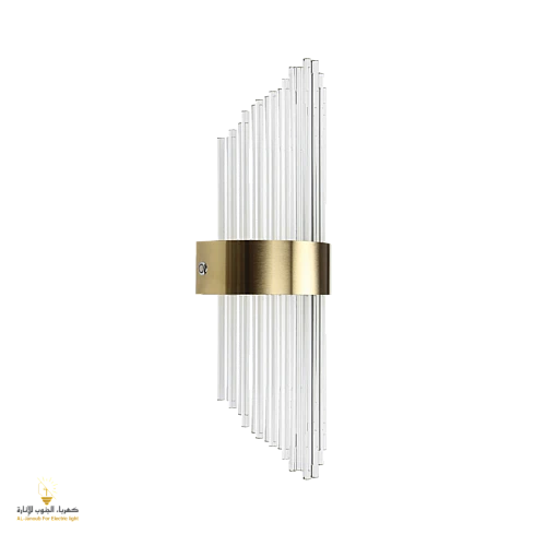  منتج إضاءة جدارية بالبطارية حديث شكل ذهبي بتصميم هندسي جميل لون الانارة أصفر 7 واط تعمل بالبطارية شحن-WA/C5229/GD+WW+NW