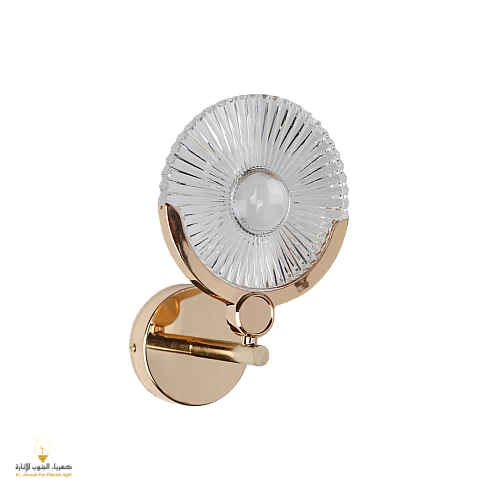  صورة منتج إضاءة شاين وول جدارية مودرن ذهبي مع لون الانارة 3اضاءات 3 واط موديل WA/C5236/FGD+3CO