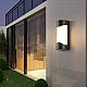 اضائه جداريه لكشاف بوابة لون الإضاءة أصفر سادة 24 واط تصميم فاخر وحديث.