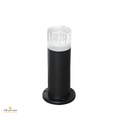  منتج إضاءة حدائق فانوس حديقة وانوار الحوش تصميم كريستالي عصري 25 سم بإضاءة صفراء 7 واط مثالية لتجميل وتزيين الحدائق بإضاءتها الناعمة والدافئة.-9462/7W/25CM/BK+WW