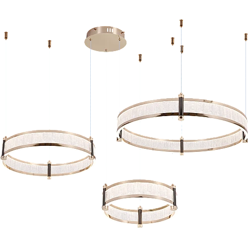  منتج نجف مودرن 3حلقات ذهبي لون الانارة 3اضاءات 165 واط-HA/C5718Z/3/FGD+3CO