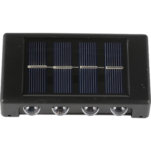 إضاءة جدارية لون الانارة اصفر تعمل بالطاقة الشمسية مقاومة للعوامل الخارجية مع مستشعر ضوء خارجي يثبت على الحائط للمنزل والحديقة والشرفة