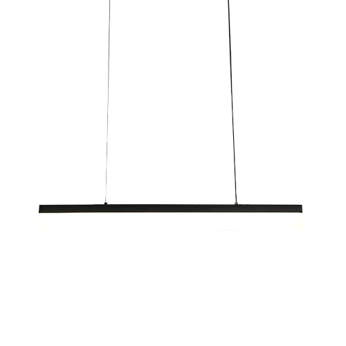 نجف مسطرة مودرن اسود 3اضاءات مقاس 80 سم