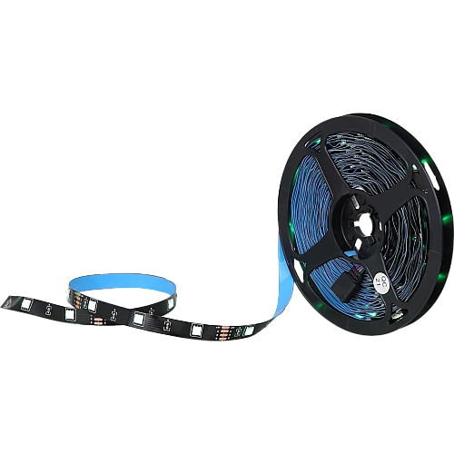  منتج شريط إضاءة مخفية زينة ستريب لايت لاصق لون الانارة ملون RGB طول 10 متر 5 فولت يعمل عبر منفذ USB مع تحكم بالجوال عن بعد بلوتوث-HU5050/30A/10M/RGB5