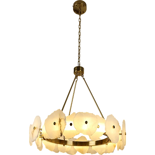 نجف مودرن زيتي لون الانارة 3اضاءات 42 واط قطر 60 سم