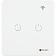 مفتاح الذكي ثنائي تحكم عن بعد WiFi سهل الاستخدام يعمل باللمس تحكم بالجوال متوافق مع اليكسا وجوجل هوم توفل